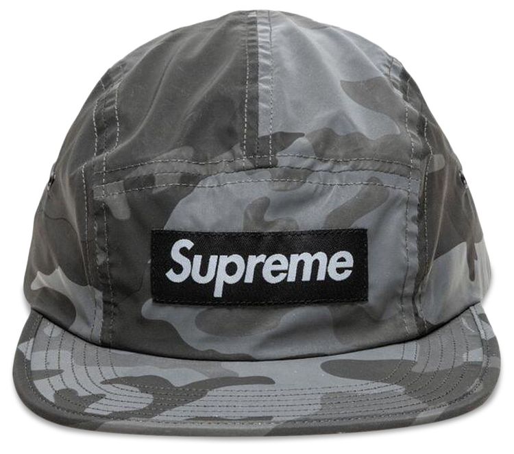 Supreme Reflective Camo Camp Cap Snow Camo