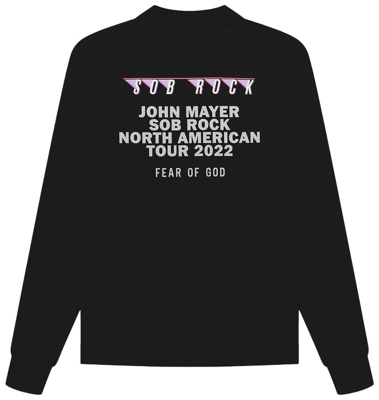 Fear of God x John Mayer Sob Rock Souvenir LS T Shirt Black