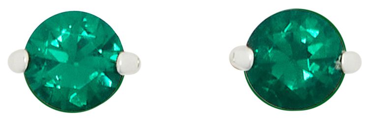 Hatton Labs Medium Round Earrings SilverGreen