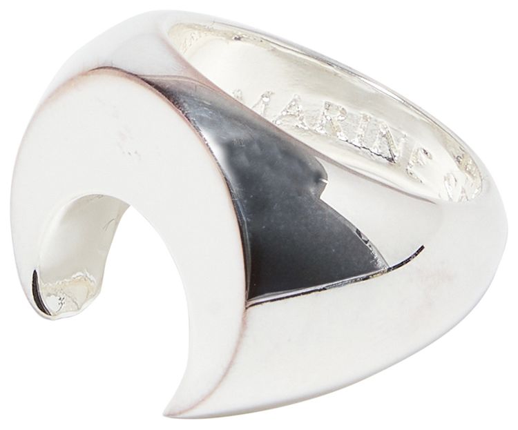 Marine Serre Moon Ring Silver
