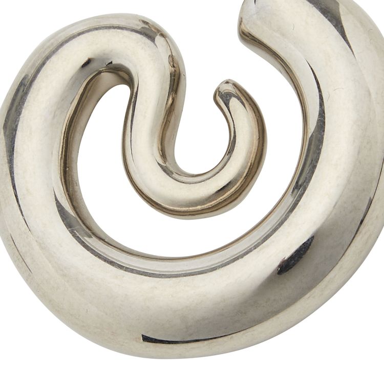 Panconesi Small Serpent Hoop Earrings Silver