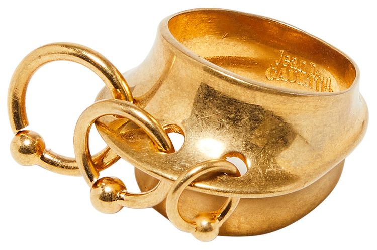 Jean Paul Gaultier Multiple Loops Ring Gold