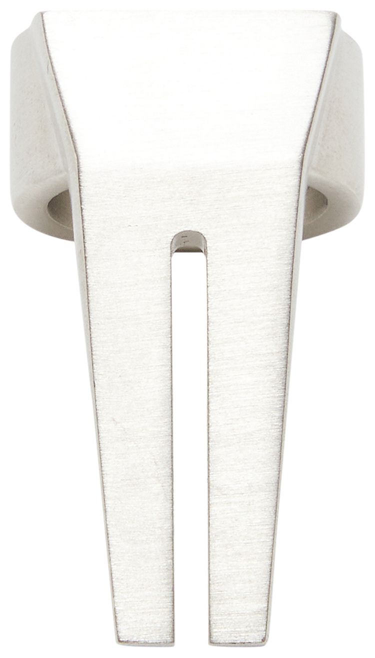 Rick Owens Porterville Open Trunk Ring Silver