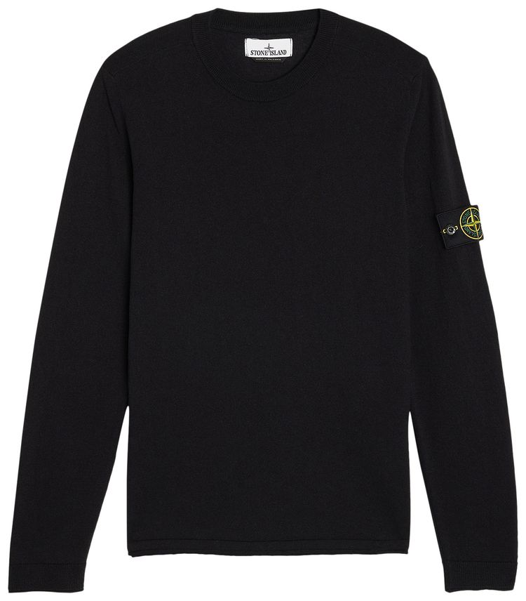 Stone Island Light Raw Stocking Stitch Sweatshirt Navy Blue
