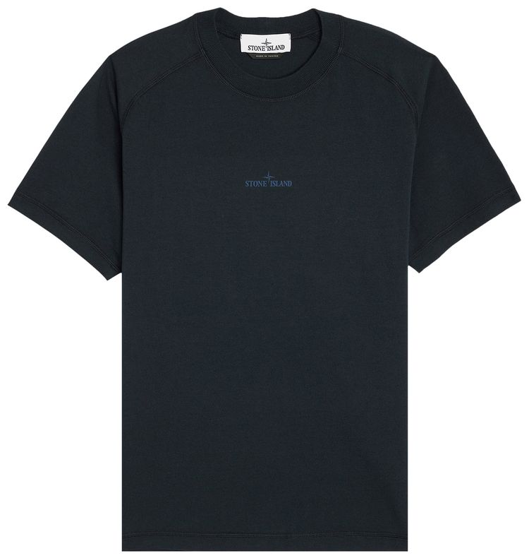 Stone Island Institutional One Print T Shirt Navy Blue