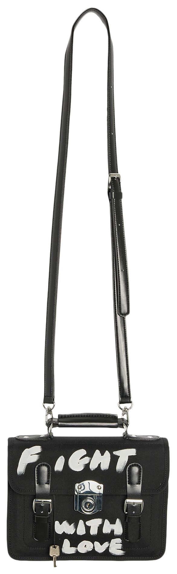 Comme des Garcons Girl Polyester Canvas Bag Black