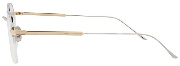 Cartier Round Optical Glasses Ruthenium GoldTransparent