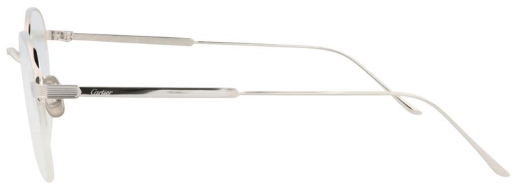 Cartier Round Optical Glasses SilverTransparent