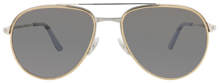 Cartier Aviator Sunglasses Silver