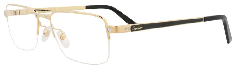 Cartier Square Optical Glasses GoldTransparent