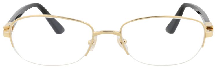 Cartier Round Optical Glasses GoldBlackTransparent