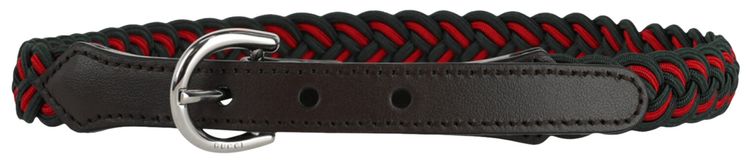 Gucci Kids Braided Elasticized Belt Brown