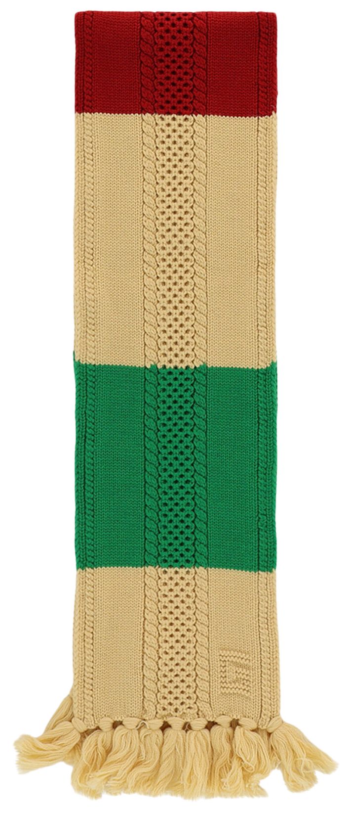 Gucci Kids Knitted Wool Scarf Multicolor