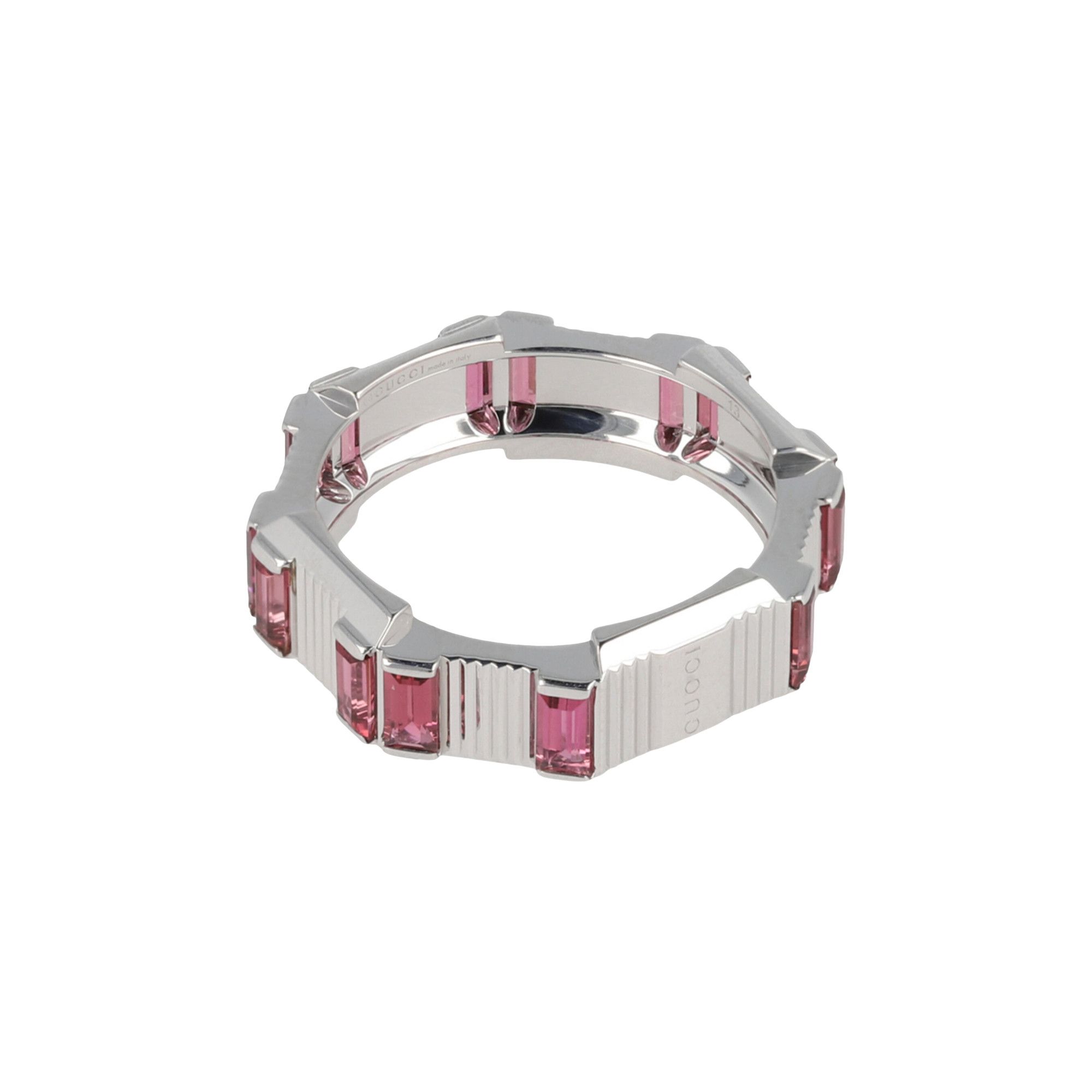 Buy Gucci Link to Love Rubellite Ring 'Silver' - 702414