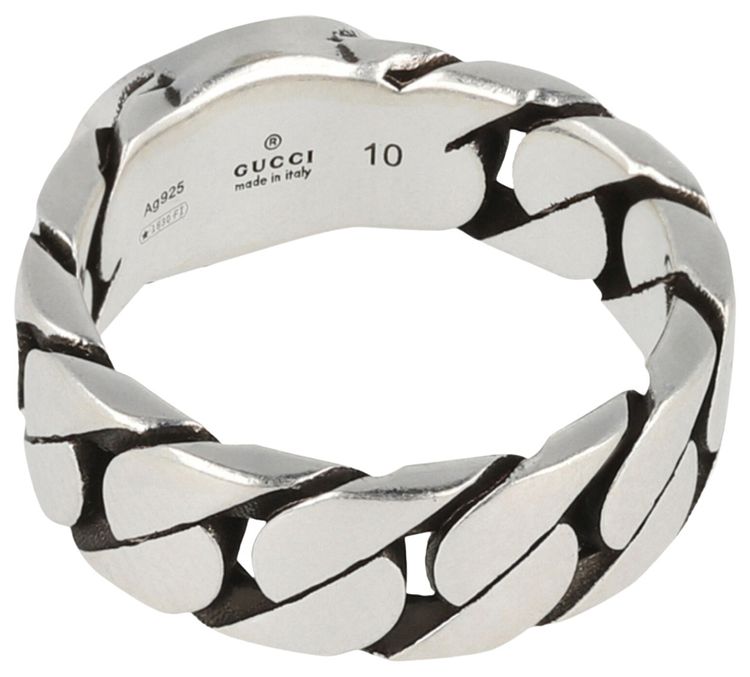 Gucci Interlocking G Ring Silver