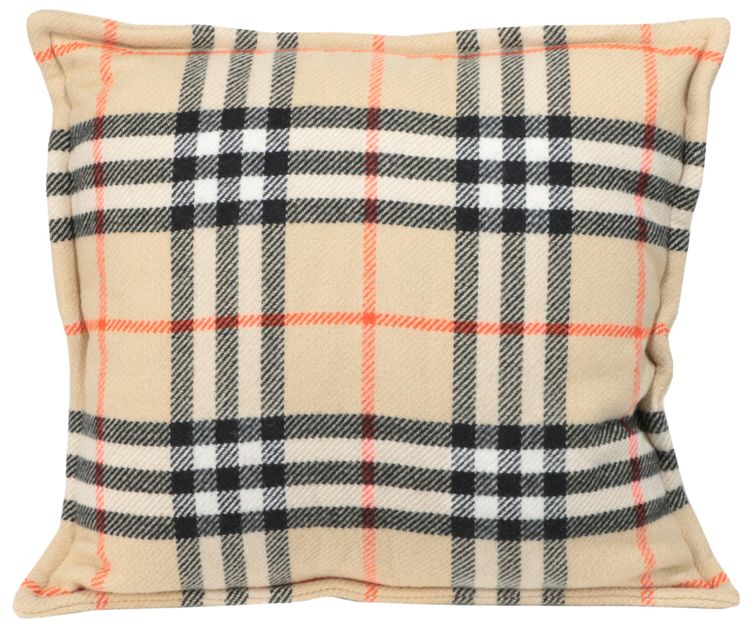 Burberry Large Vintage Check Throw Pillow Sand