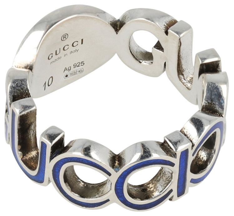 Gucci Interlocking G Ring Silver