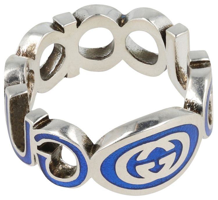 Gucci Interlocking G Ring Silver