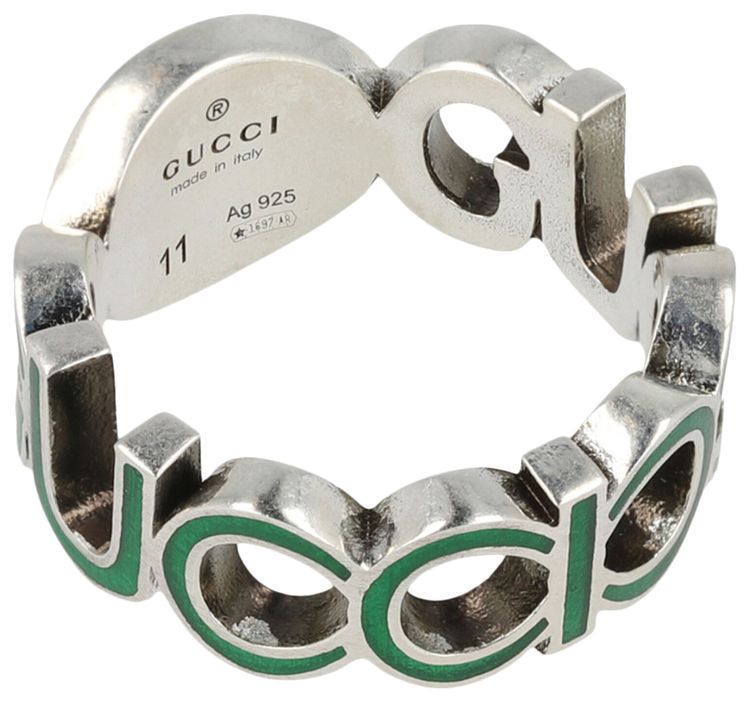 Gucci Interlocking G Ring Silver