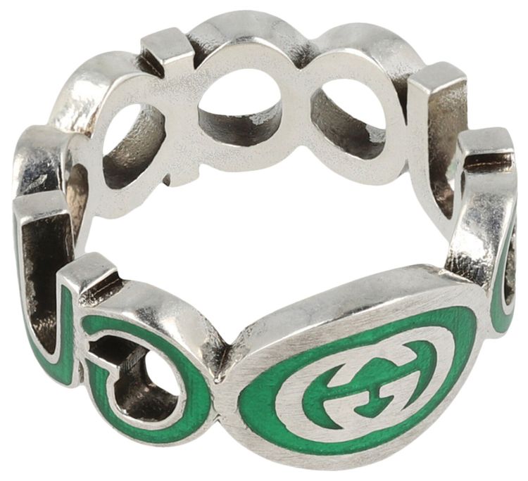 Gucci Interlocking G Ring Silver