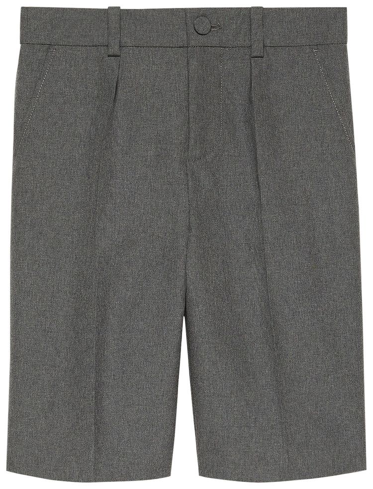 Gucci Kids Wool Pants Grey