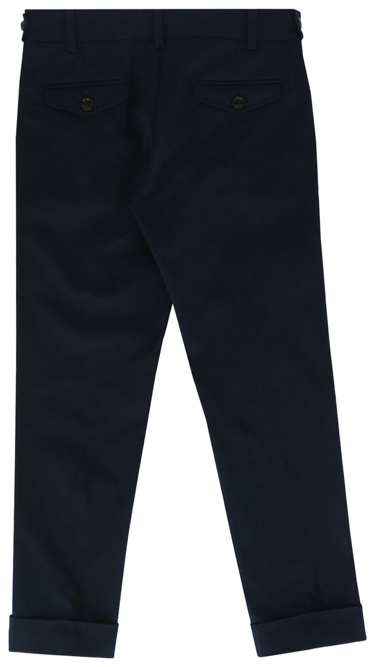 Gucci Kids Cuffed Trouser Pants Navy