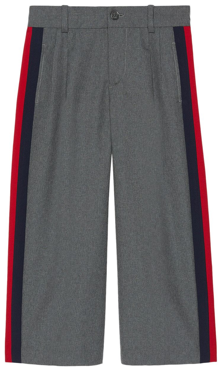 Gucci Kids Sylvie Web Trousers Grey