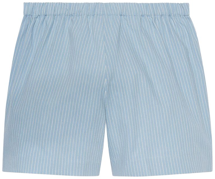 Gucci Kids Striped Shorts Blue