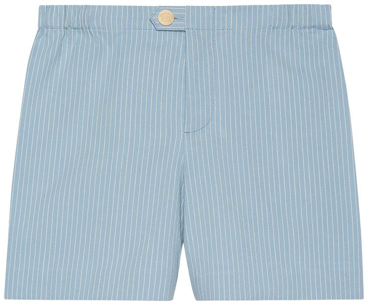 Gucci Kids Striped Shorts Blue