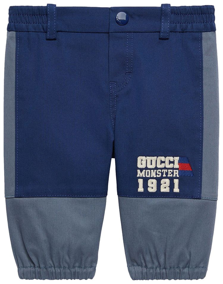 Gucci Kids Colorblock Joggers Dark Blue