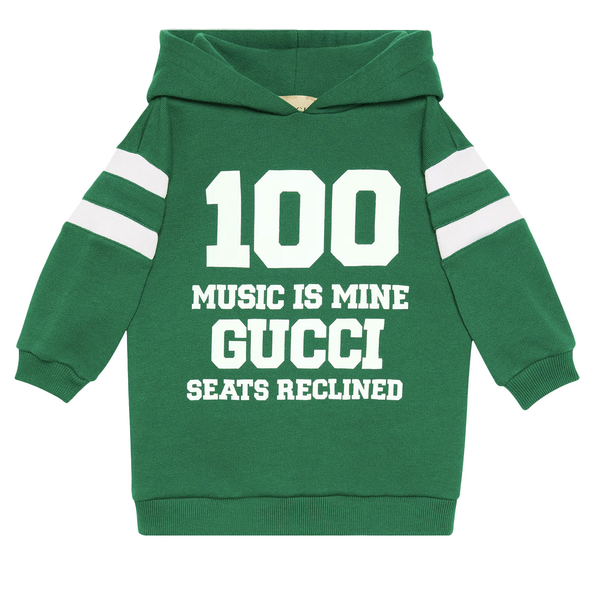 Buy Gucci Kids Music Is Mine Hoodie 'Green' - 678934 XJD1W 3608 | GOAT