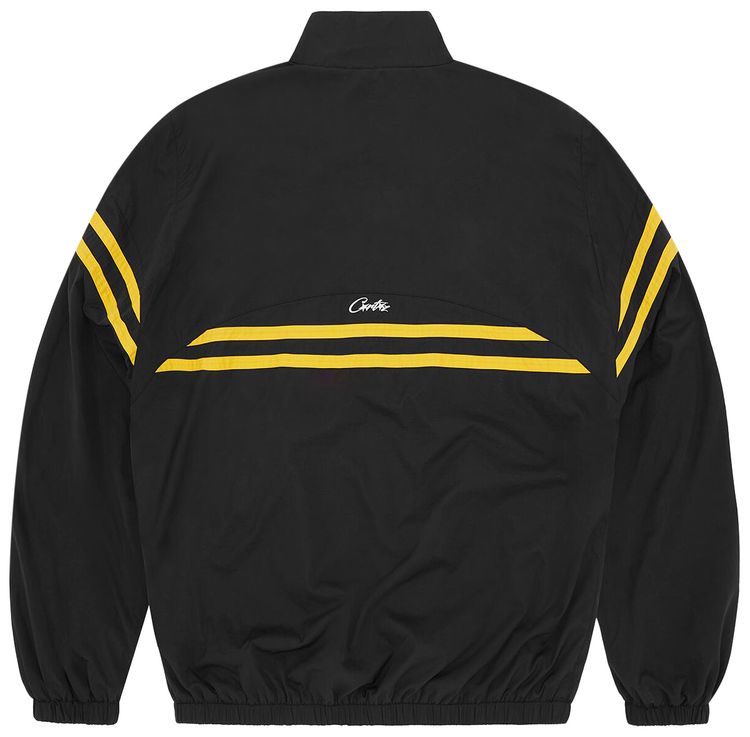 Corteiz Striped Litework Jacket Black