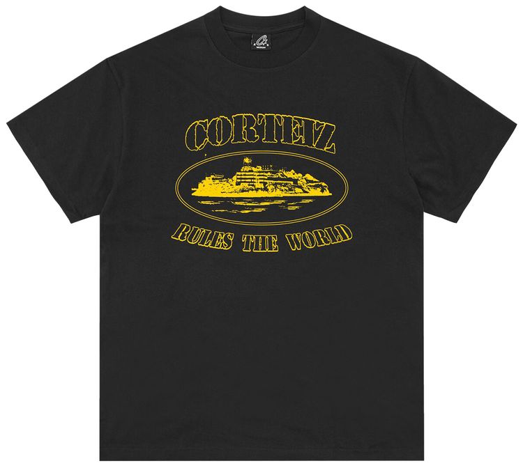 Corteiz OG Alcatraz Tee BlackYellow