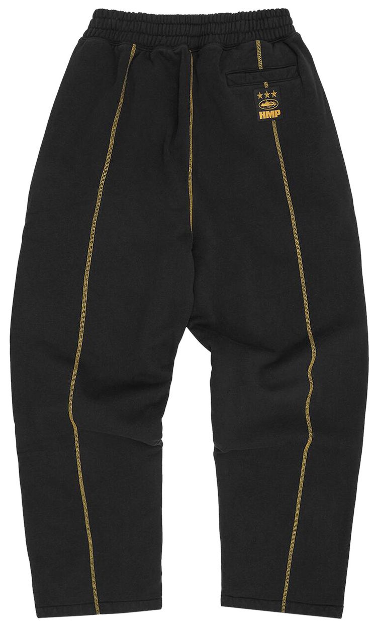Corteiz Hmp Open Hem Sweatpant BlackYellow