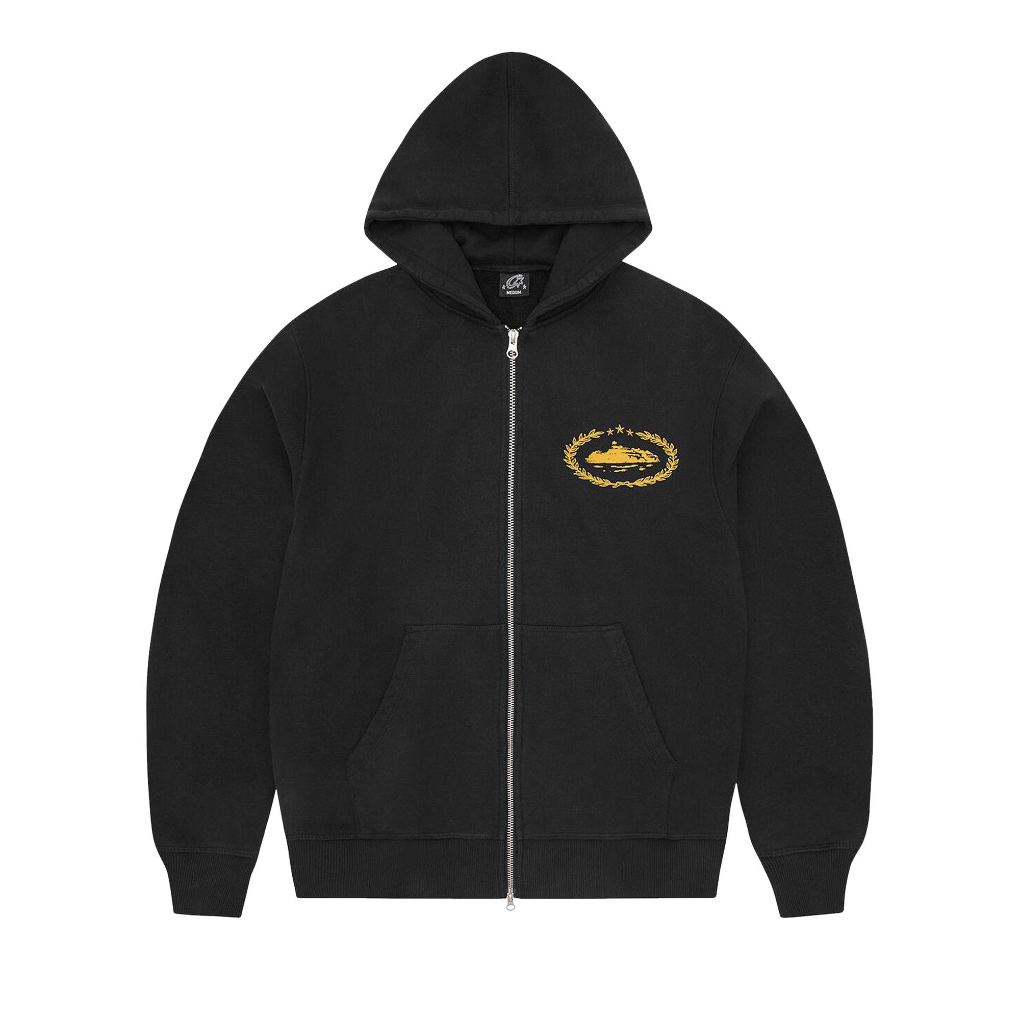Buy Corteiz Superior Royale Zip Hoodie 'Black/Yellow