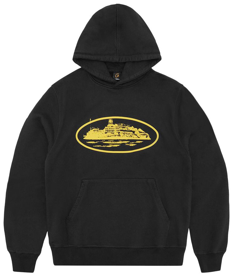 Corteiz Alcatraz Hoodie V2 BlackYellow