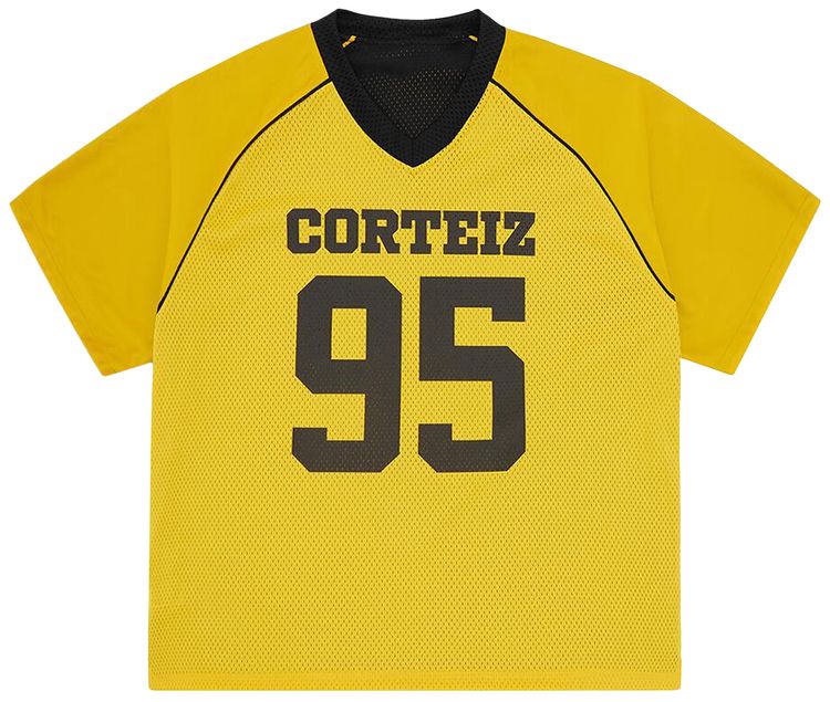 Corteiz 95 Reversible Mesh Jersey BlackYellow