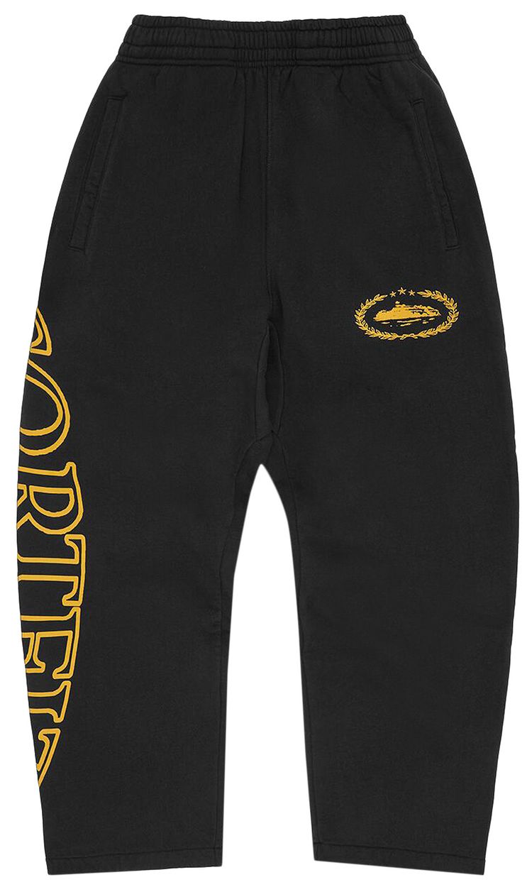 Corteiz Superior Royale Open Hem Pant BlackYellow
