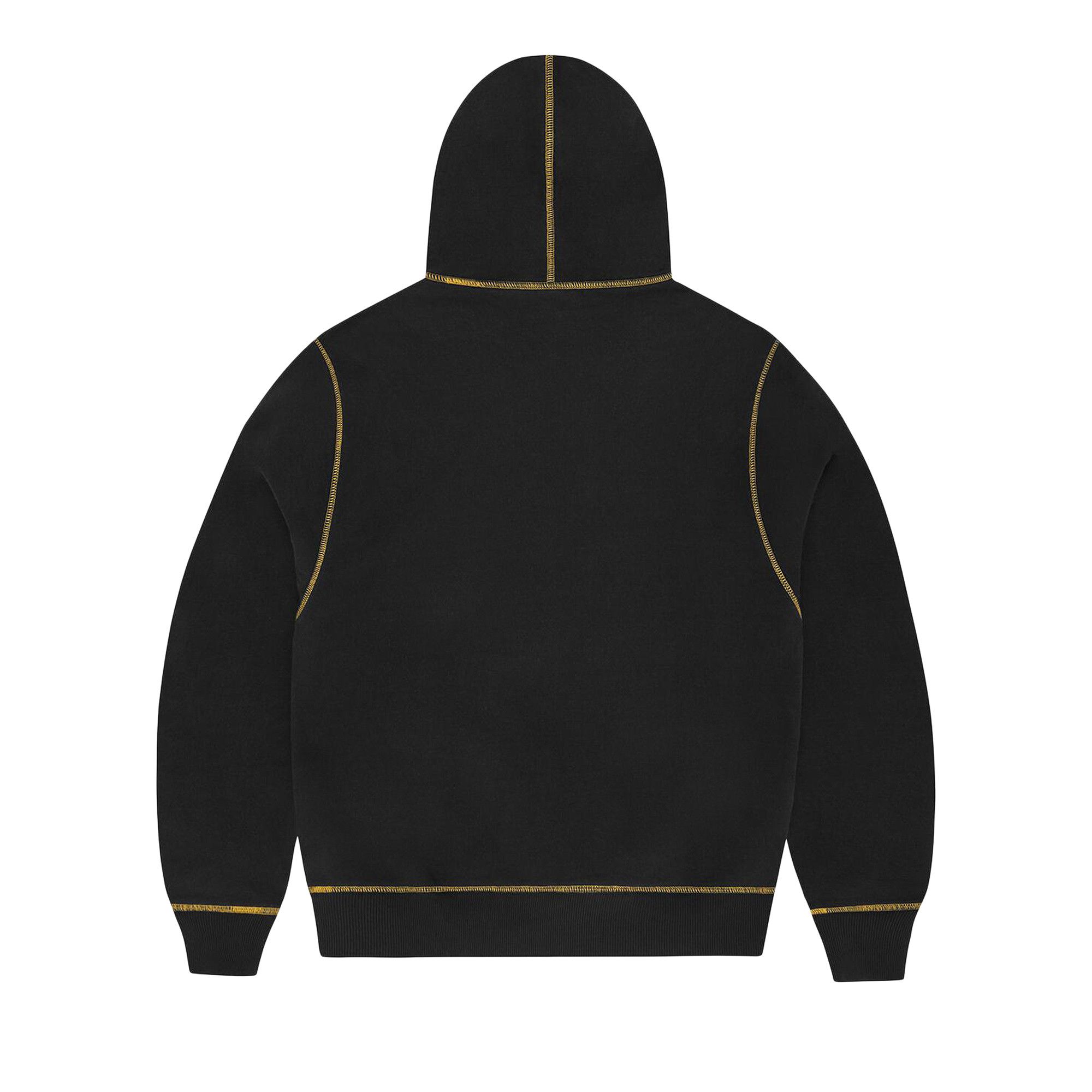 2025年秋冬新作 Buy Corteiz Alcatraz Contrast Hoodie 'Black/Yellow トップス