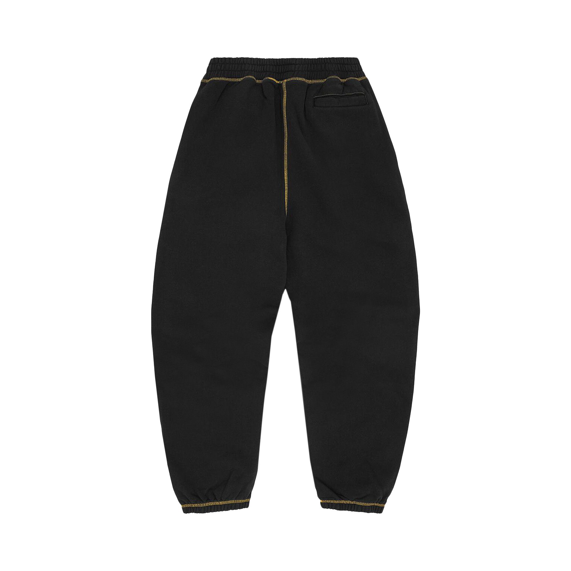 Buy Corteiz Alcatraz Contrast Sweatpant 'Black/Yellow
