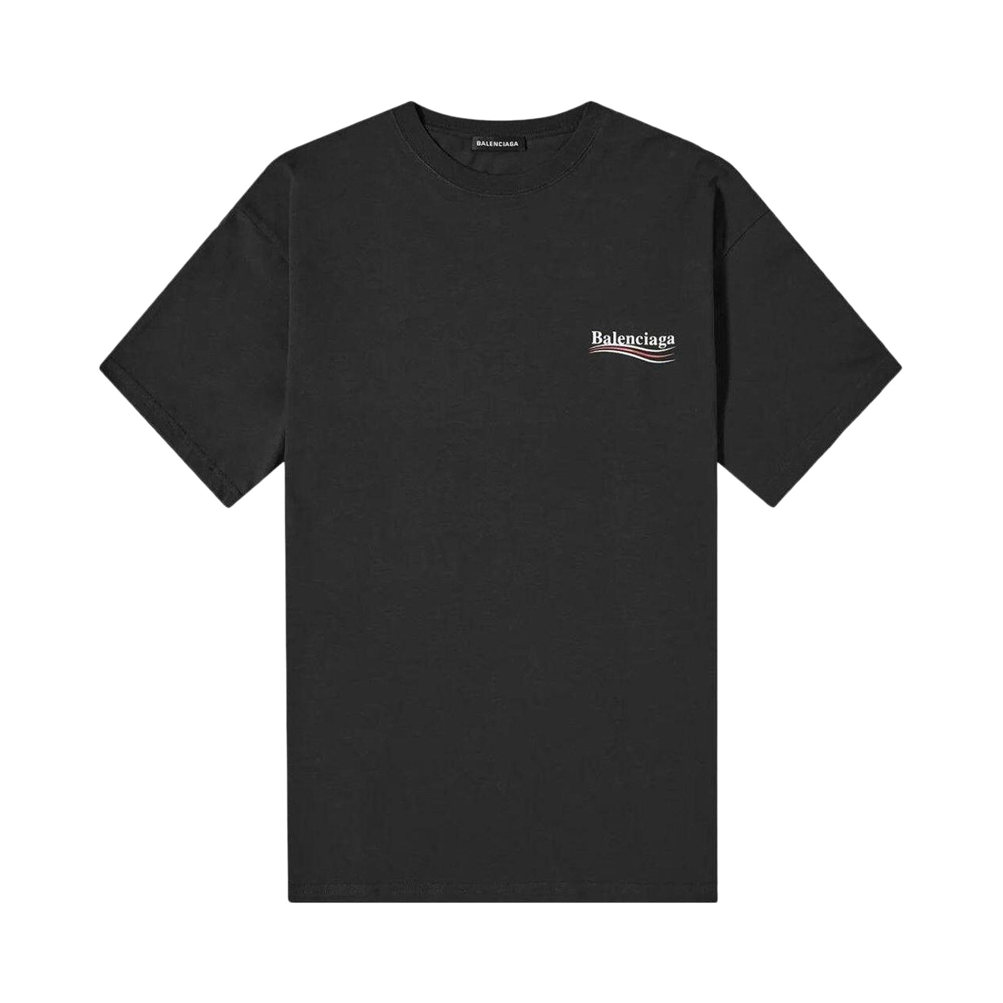 Buy Balenciaga Political Campaign T-Shirt 'Black' - 570803 TAV44