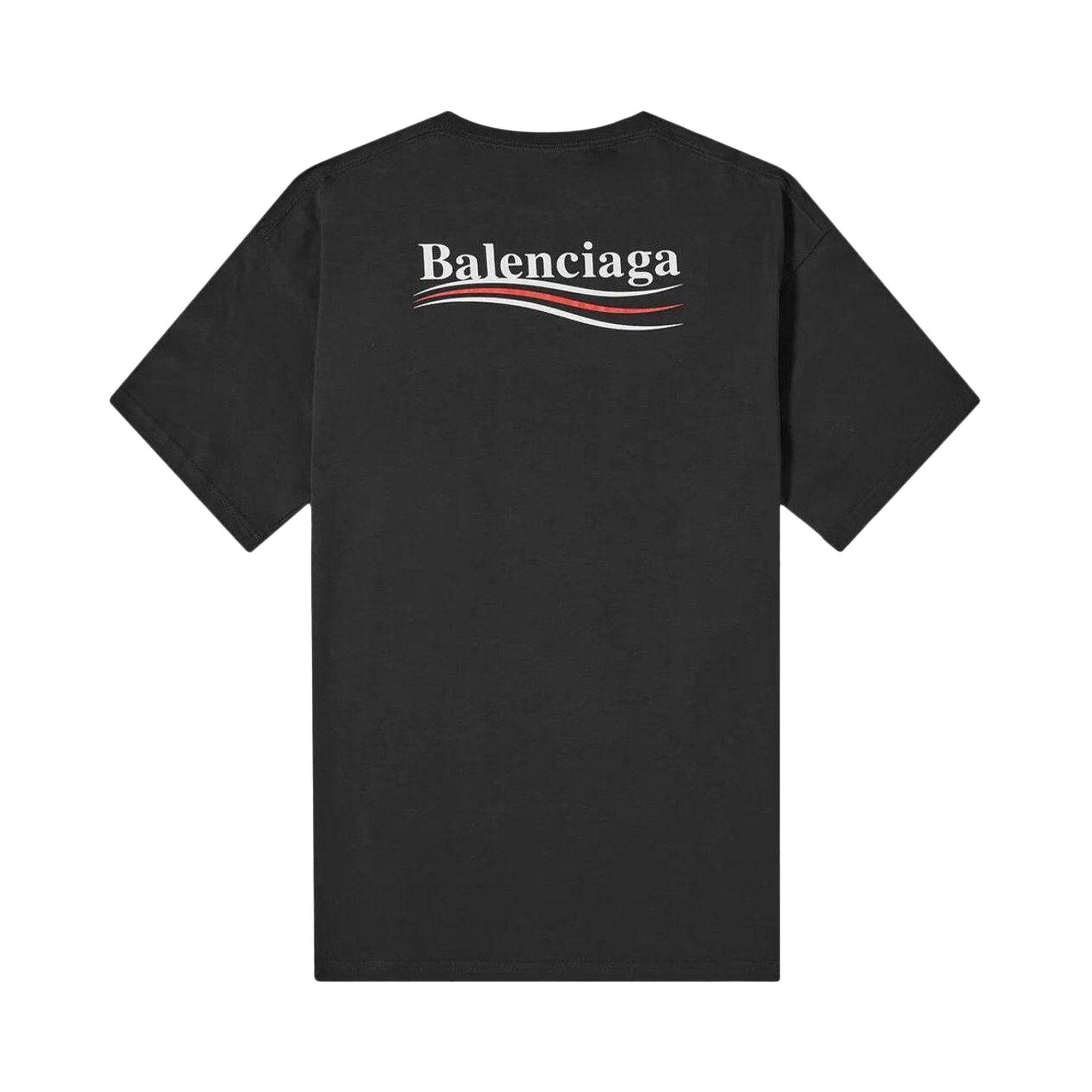 Buy Balenciaga Political Campaign T-Shirt 'Black' - 570803 TAV44