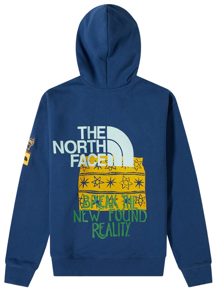 The North Face x Brain Dead Drop Shoulder Hoody Shady Blue
