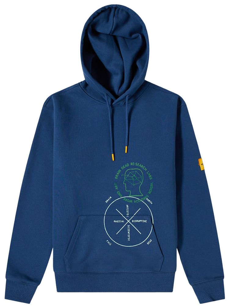 The North Face x Brain Dead Drop Shoulder Hoody Shady Blue