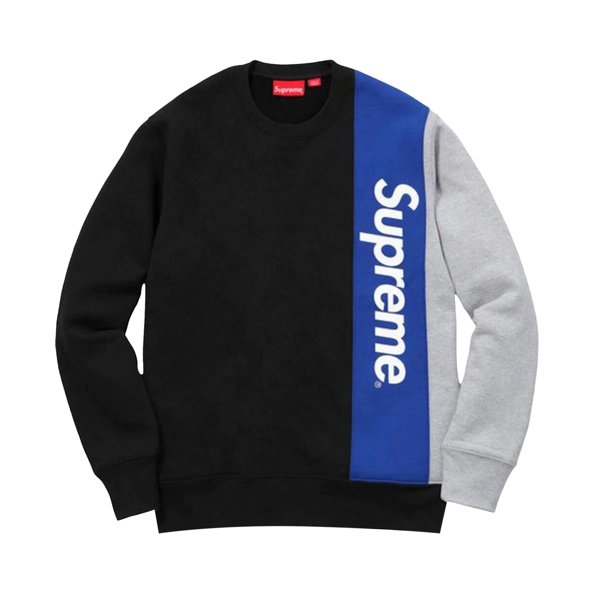 スウェット SUPREME 16SS Panelled Crewneck Buy Supreme Panelled Crewneck 'Black' - SS16SW51 BLACK | GOAT