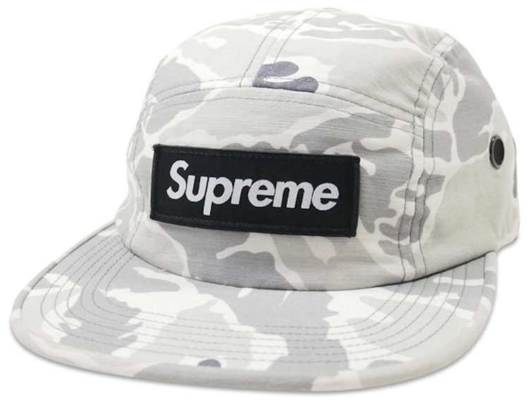 Supreme Tiger Camo Camp Cap White Camo