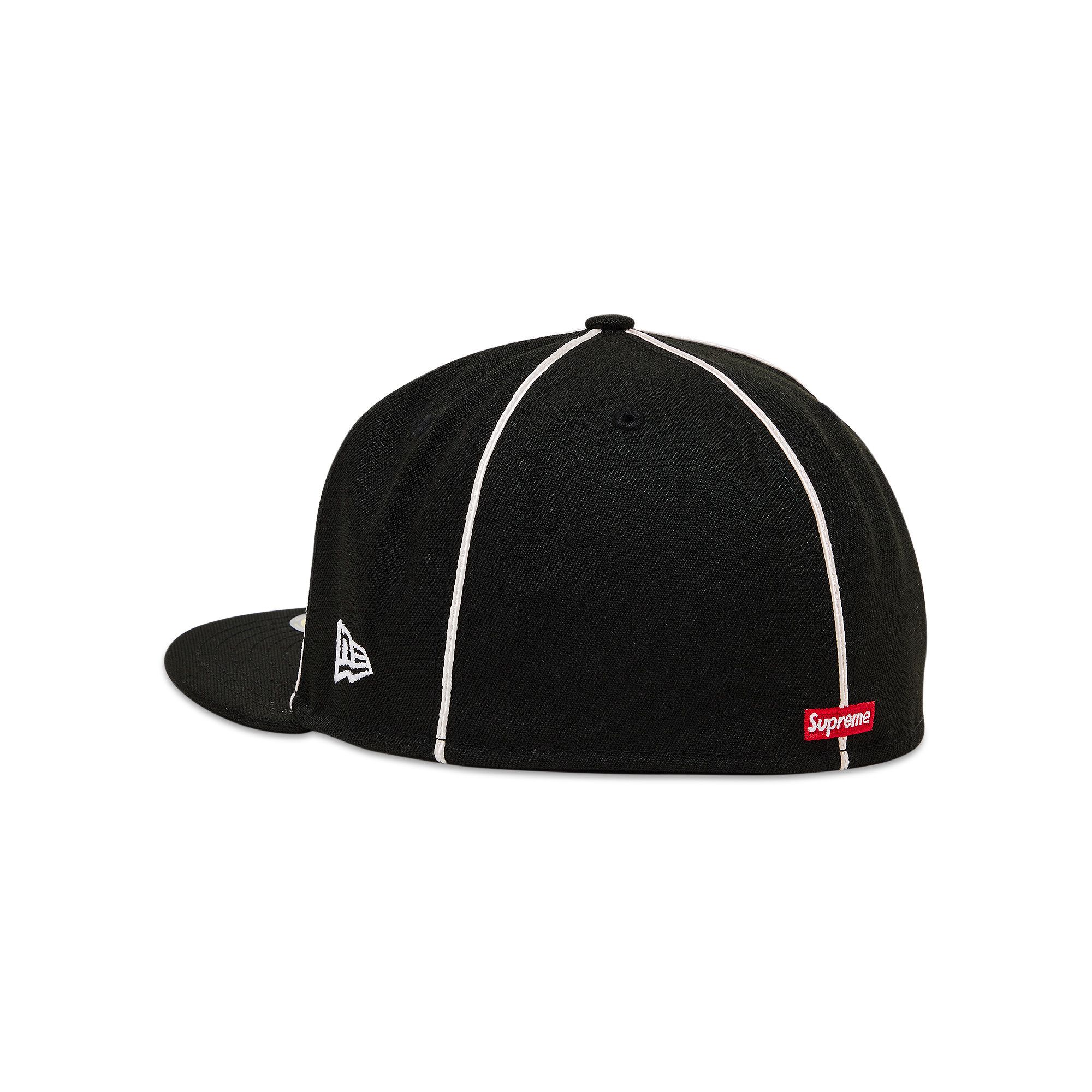 Buy Supreme Piping Script Logo New Era 'Black' - SS25H17