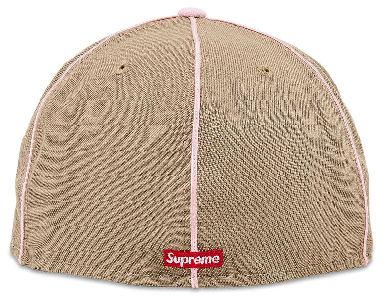 Supreme Piping Script Logo New Era Tan