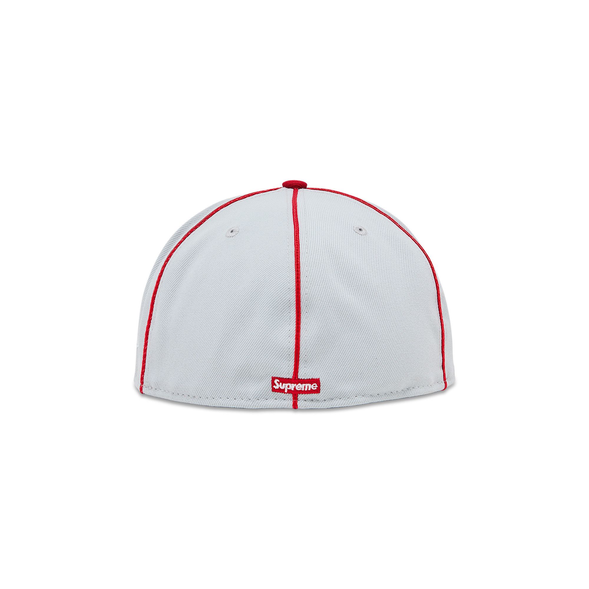 Supreme Piping Script Logo Cap 7 3/8 グレー Supreme Piping Script Logo New Era (SS25) - $54