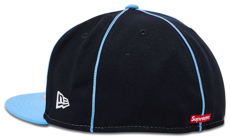 Supreme Piping Script Logo New Era Navy